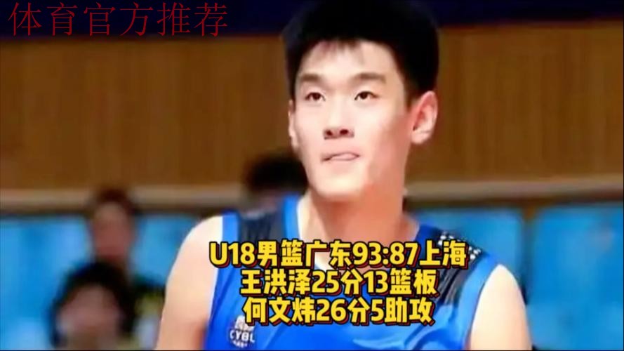 顶住反扑！广东U18男篮险胜上海，打进全运会决赛